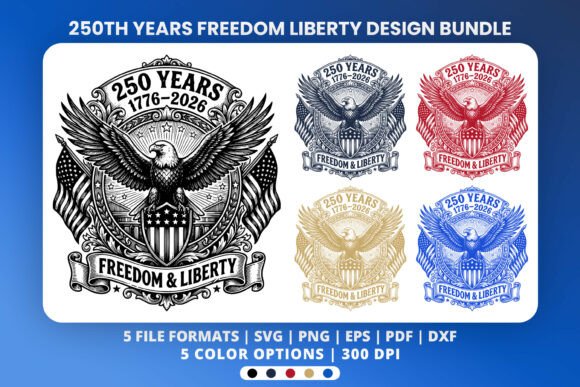 250th Freedom Liberty T-Shirt Design SVG: A Modern Patriotic Asset