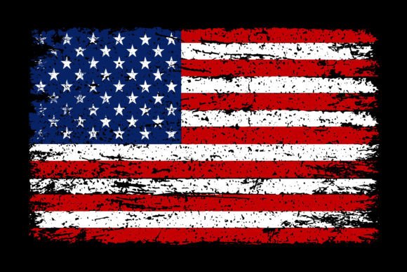 American Distressed Flag Design: Vintage Patriotism