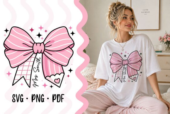 Back to School Coquette Bow SVG: A Trendy Design Asset