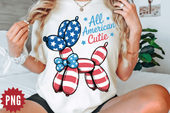 Celebrate Creativity: The 4th of July Balloon Dog PNG