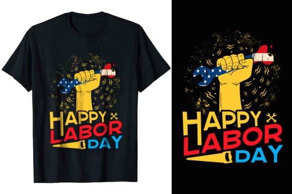 Celebrate with a Polished Happy Labor Day T-shirt Design