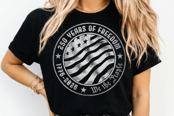 Designing a Visual Legacy: The 250 Years of USA Freedom T-shirt