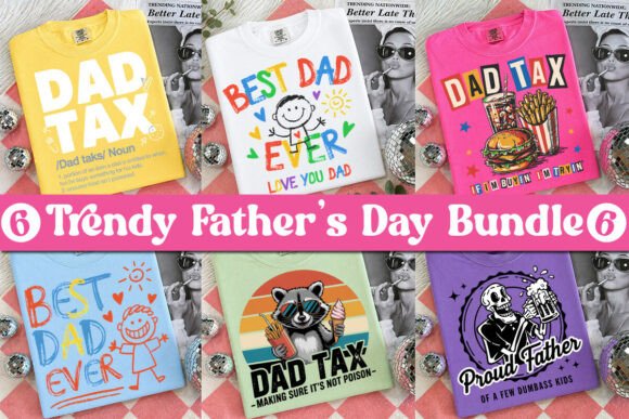 Funny Dad PNG Bundle: Trendy Designs for Creative Projects