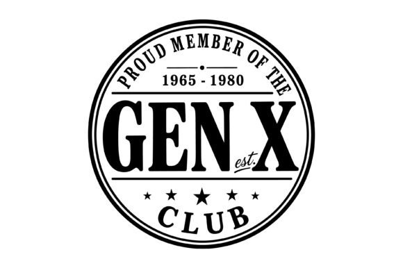 Gen X Club Vintage Badge Design: A Nostalgic Asset for Modern Branding