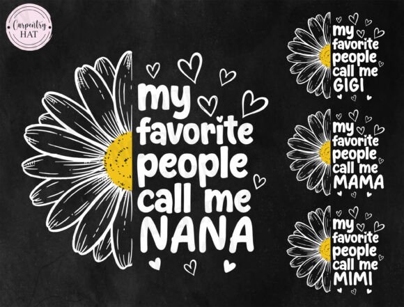 Mimi Nana Daisy Sublimation Design: A Heartfelt Asset for Personalized Creations