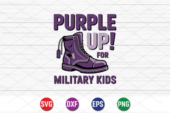 Purple Up Military Kids Boot Design: A Powerful Visual Statement
