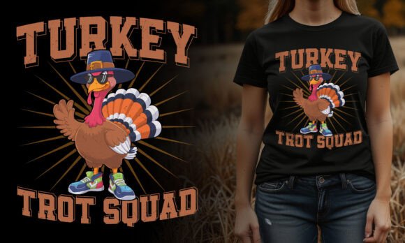 Turkey Trot Squad: Elevate Your Brand with Vector Graphics