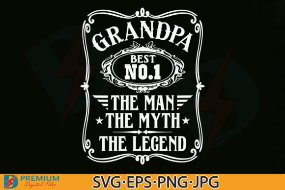 Vintage Grandpa SVG Design for Father's Day Projects